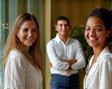 Consultants nutrition avec clients heureux